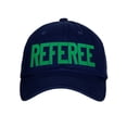 thumbnail image 1 of Classic Referee Hat Premium Cotton Low Profile Unstructured Adjustable Strapback Navy Green, 1 of 3