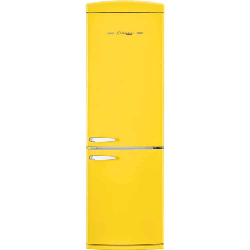 Unique Appliances Classic Retro 12 Cu.ft. 2-Door Glass Door Bottom-Freezer Refrigerator