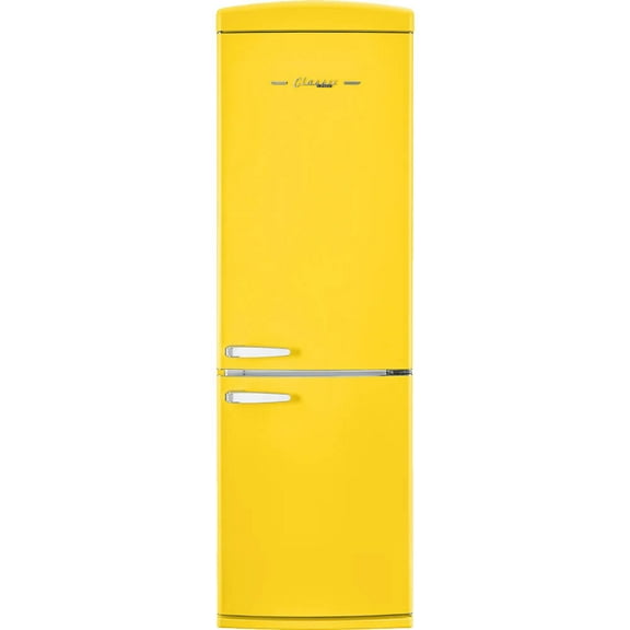 Unique Appliances Classic Retro 12 Cu.ft. 2-Door Glass Door Bottom-Freezer Refrigerator