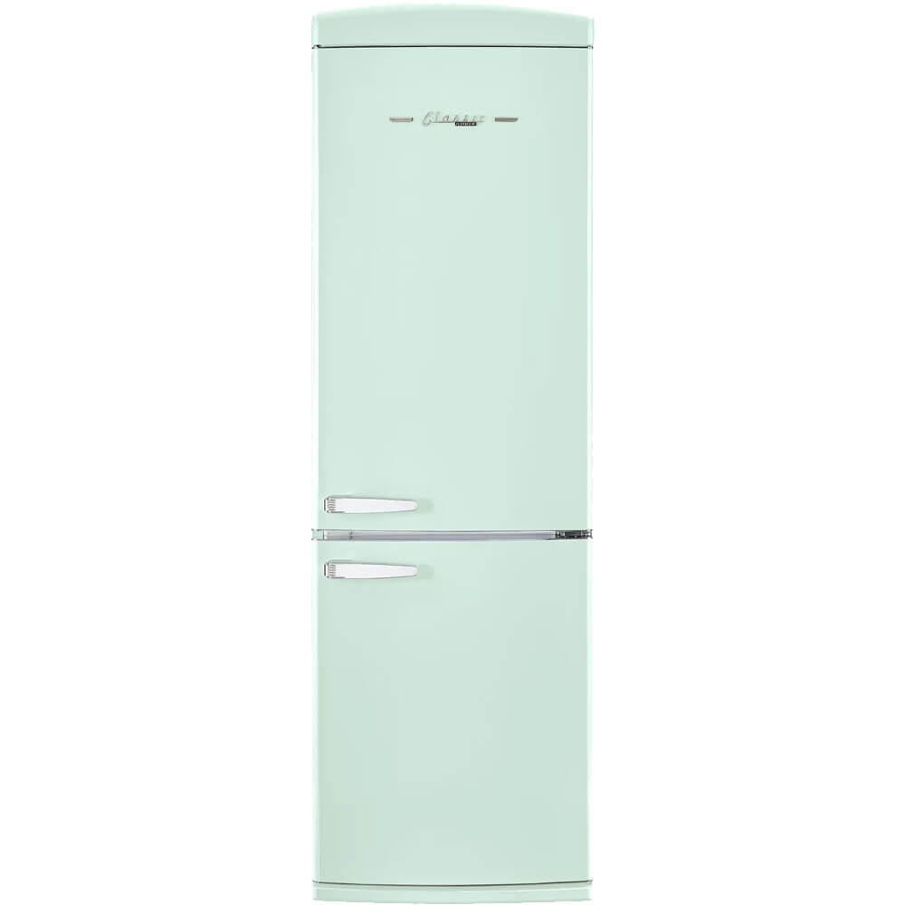 UNIQUE APPLIANCES UGP340LLGAC 12 Cu. Ft. Summer Mint Green Counter-Depth Bottom Freezer Refrigerator