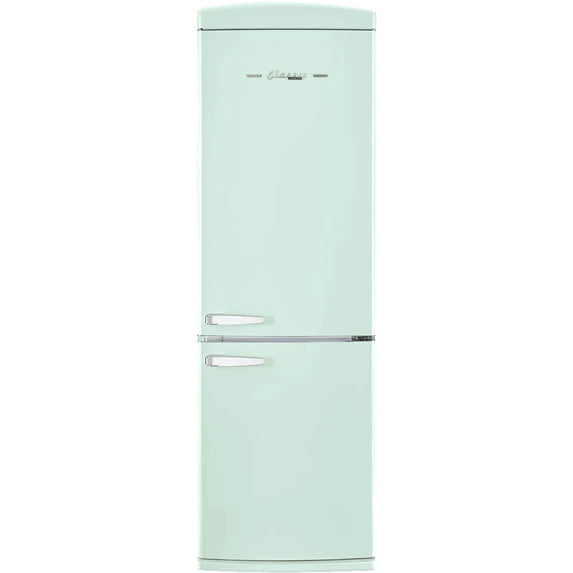UNIQUE APPLIANCES UGP340LLGAC 12 Cu. Ft. Summer Mint Green Counter-Depth Bottom Freezer Refrigerator