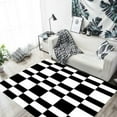 thumbnail image 1 of Classic Retro Black White Striped Carpet Luxury Living Room Large Area rative Mat Thickened Soft Pla, 1 of 5