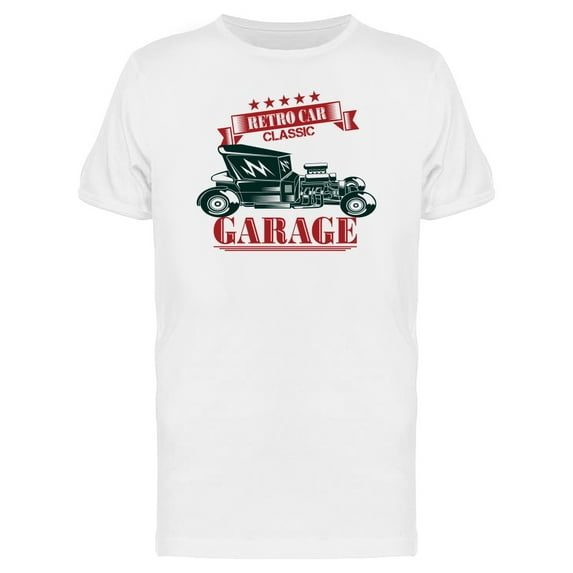 Classic Retro Car Logo Tee Men's -Image by Shutterstock