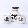 thumbnail image 1 of Classic Retro Ceramic Japanese Style Sake Wine Glass Set for Solo Drinking and Parties, 1 of 7