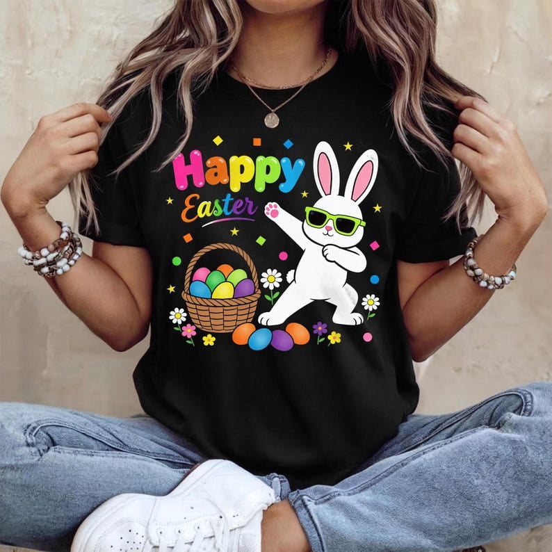 Classic Retro Comfort Colors Unisex Cotton T-Shirt, Cool Rabbit ...