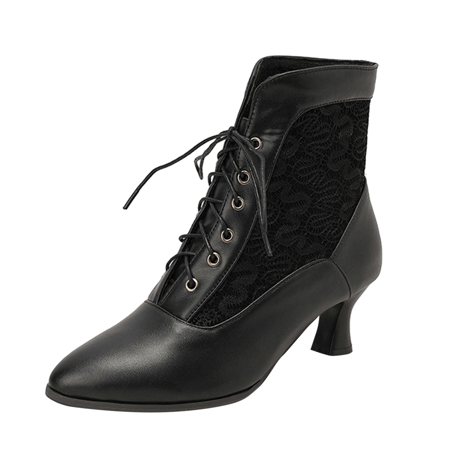 Elegant lace deals up boots