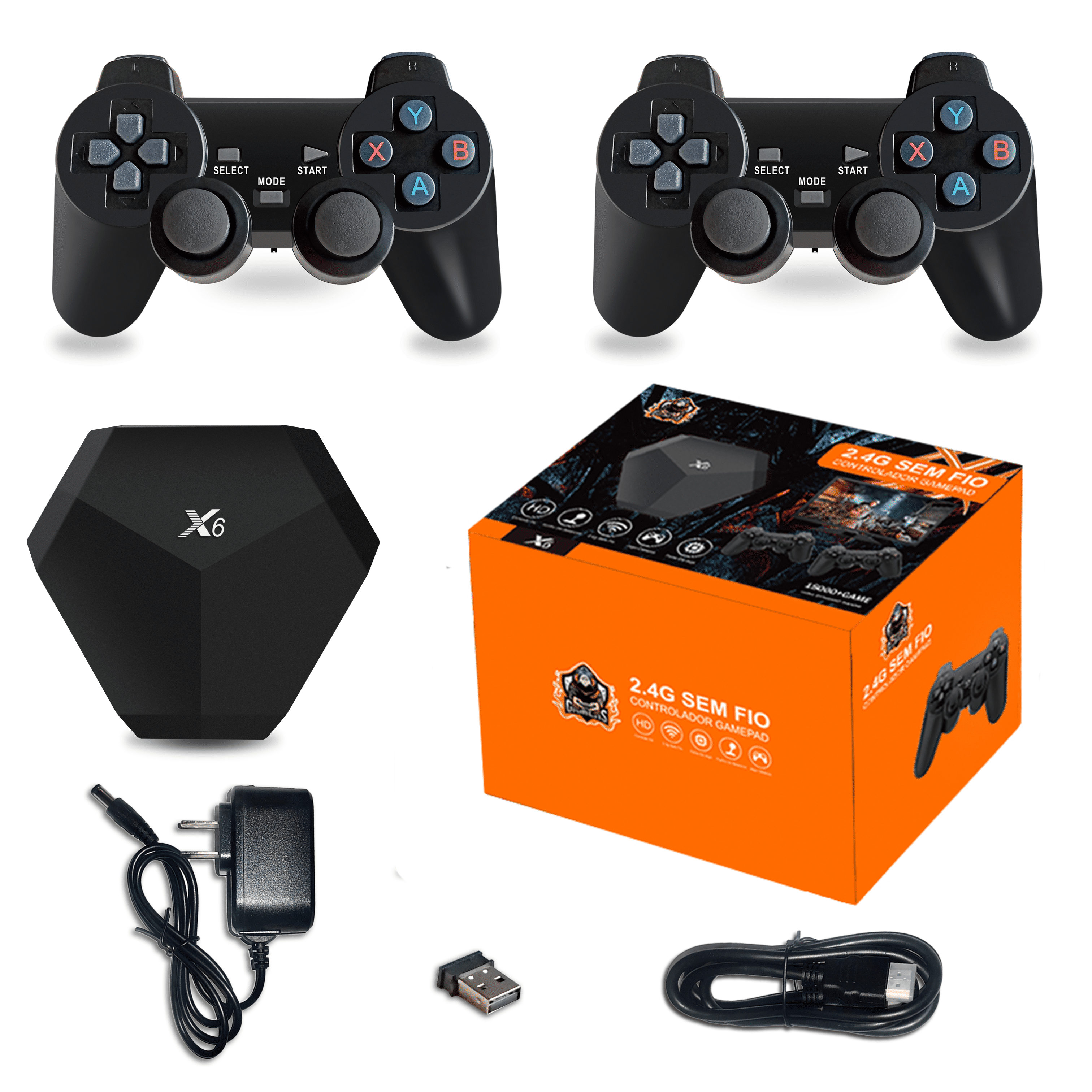 Game Stick Retrô 4K c/ 15000 Jogos + 2 Controles sem Fio na RetroConsole  VideoGames Porto Alegre