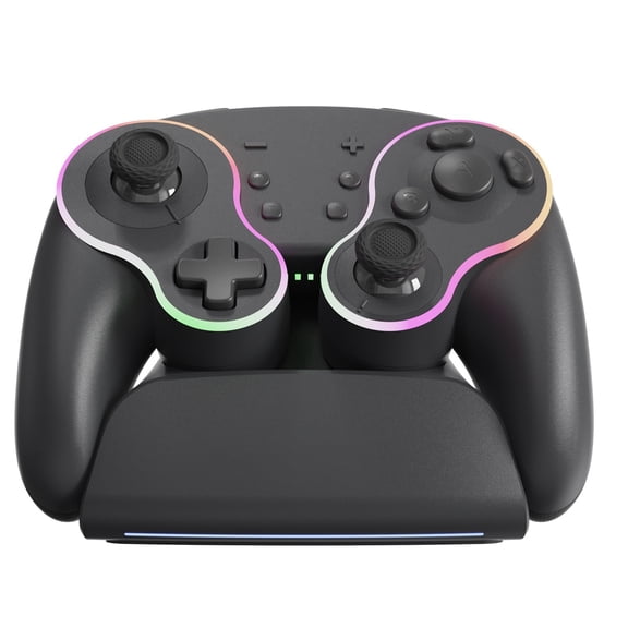 Classic Retro Gamepad with Built-in Games and Wireless Connection, Rechargeable Gaming Controller