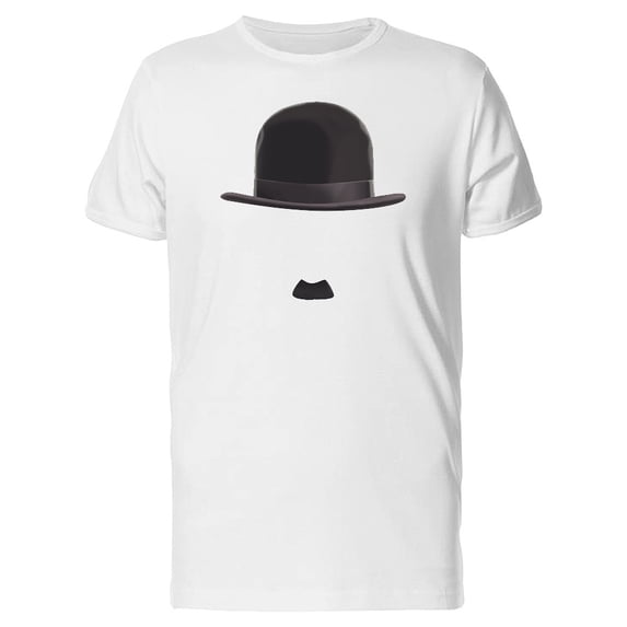 Classic Retro Hat And Mustache Tee Men's -Image by Shutterstock