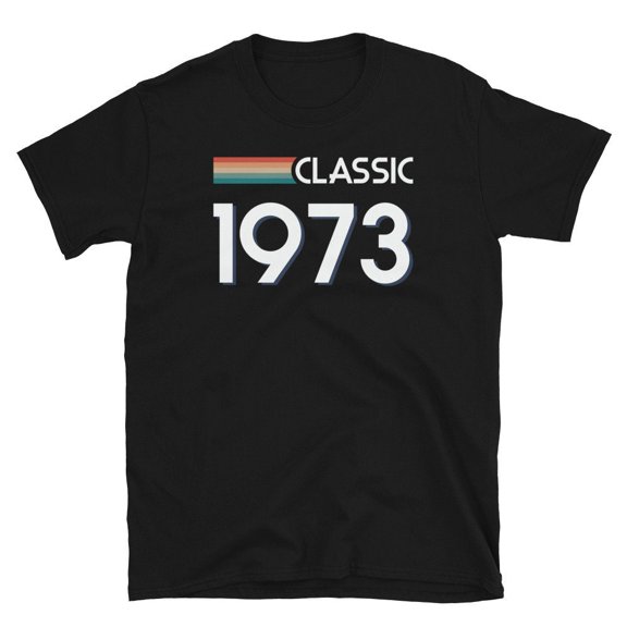 Classic Retro Inspired Graphic Birthday 1973 Vintage Short-Sleeve Unisex T-Shirt