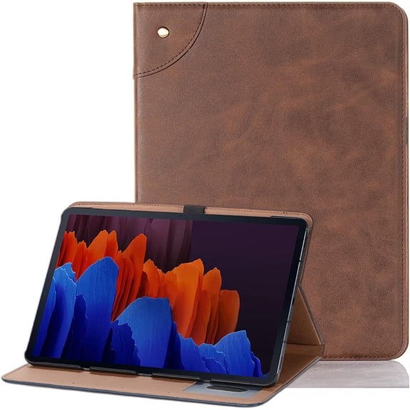 Classic Retro Leather Tablet Case Built-in Kickstand Wallet Card Slots Cover, for iPad Air 1 2 3 4 5 Pro 9.7 10.5 11 12.9 inch Full Body Rugged Shell(Brown,Air 3)