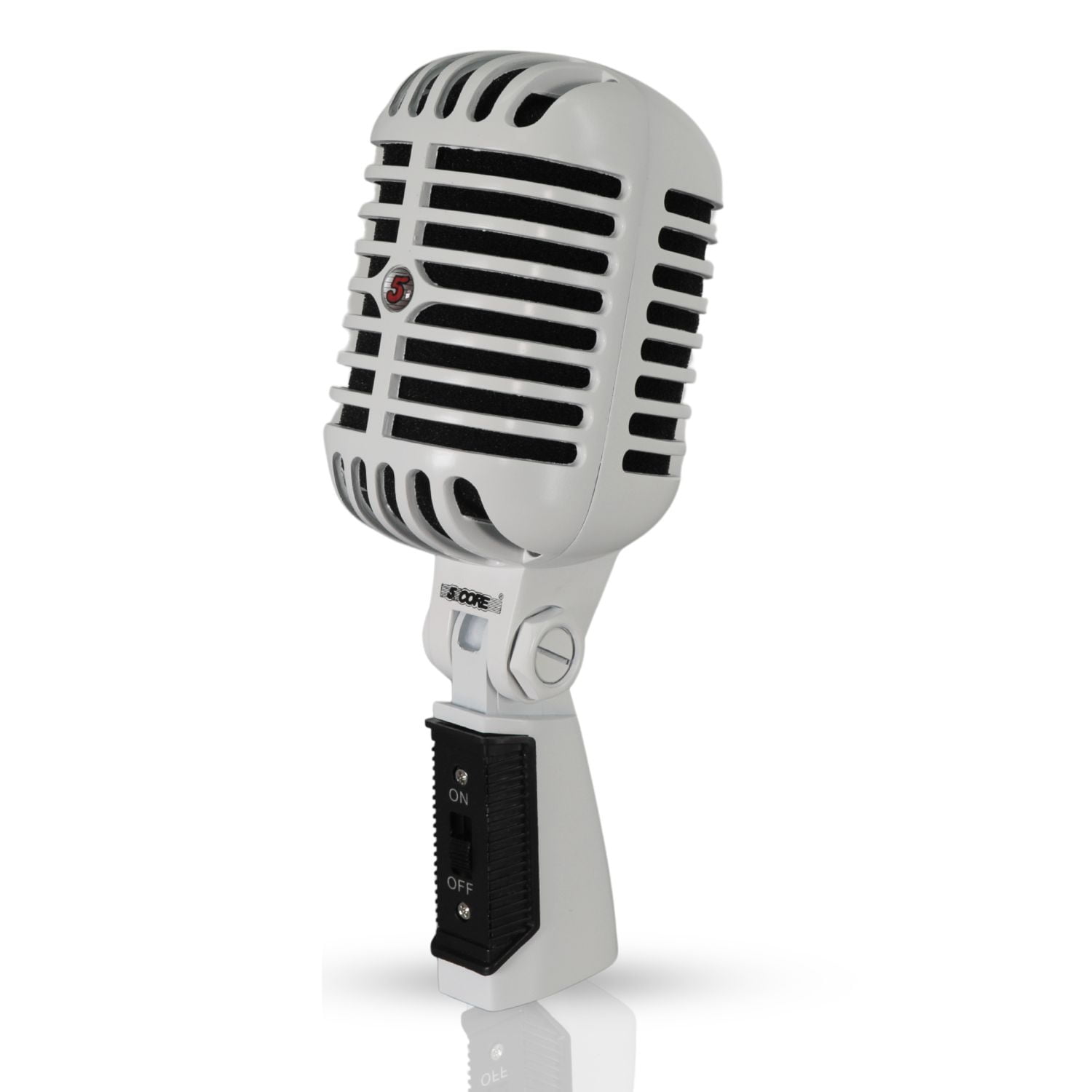 Classic Retro Microphone Dynamic (ALL METAL BODY) - Old Vintage Style Unidirectional Cardioid Mic w/ XLR Input Universal Stand Compatible | Live Performance |Singing In Studio |Recording Gold