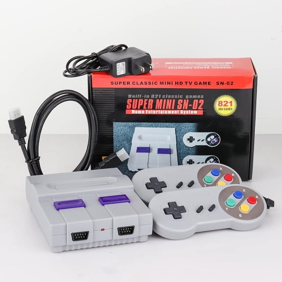 Classic Retro Mini Handheld Devices Built-in 821 Classic Recreations with Dual Controllers,Kids Present,Birthday Surprise for Nostalgic Childhood Fun