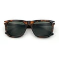 thumbnail image 1 of Classic Retro Oversized Horn Rim Hipster Plastic Rectangular Sunglasses Tortoise - Green, 1 of 8