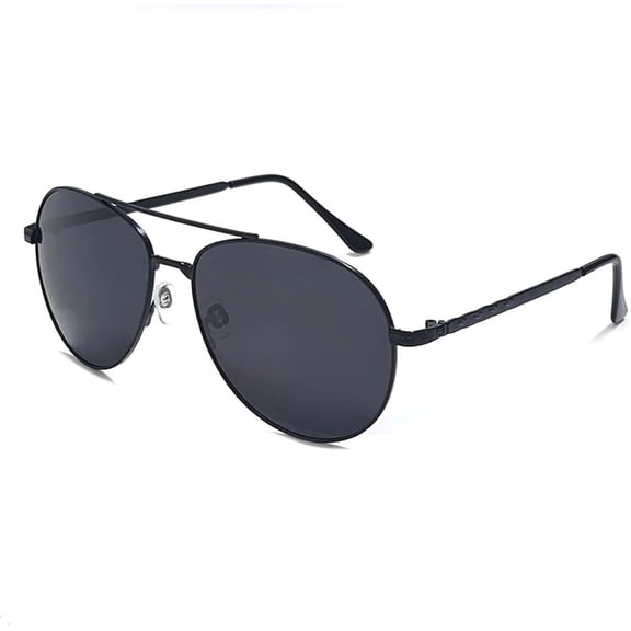 Classic Retro Polarized Sunglasses for Men Women Vintage Sun Glasses Eyewear(Black,one)