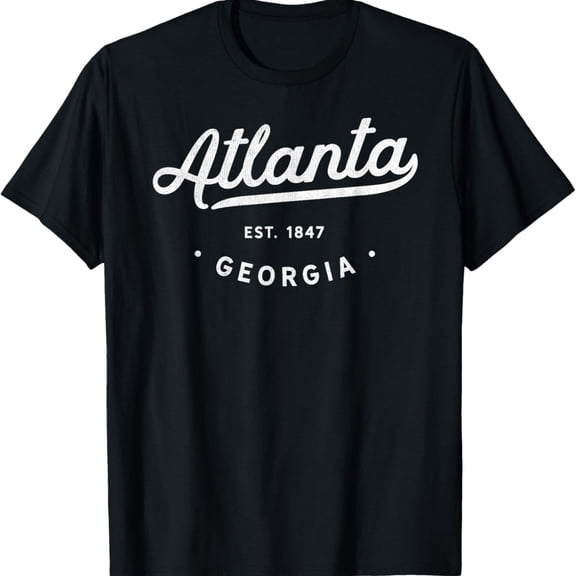 Classic Retro Vintage Atlanta Georgia USA ATL 1847 Novelty T-Shirt