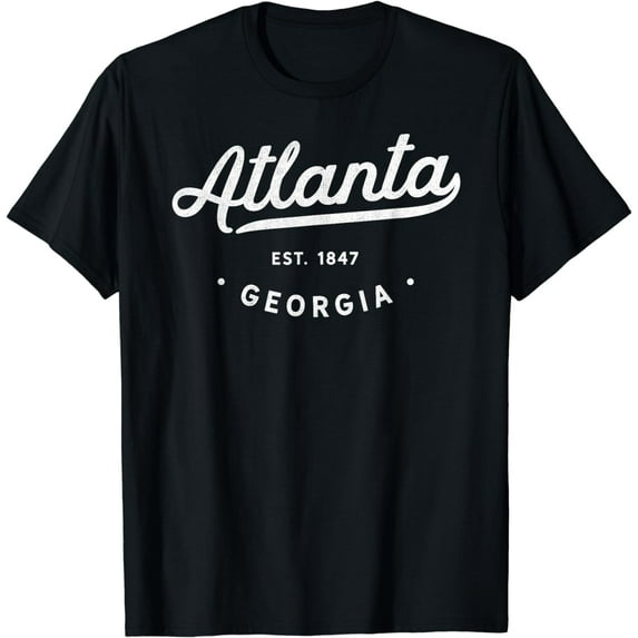 Classic Retro Vintage Atlanta Georgia USA ATL 1847 Novelty T-Shirt