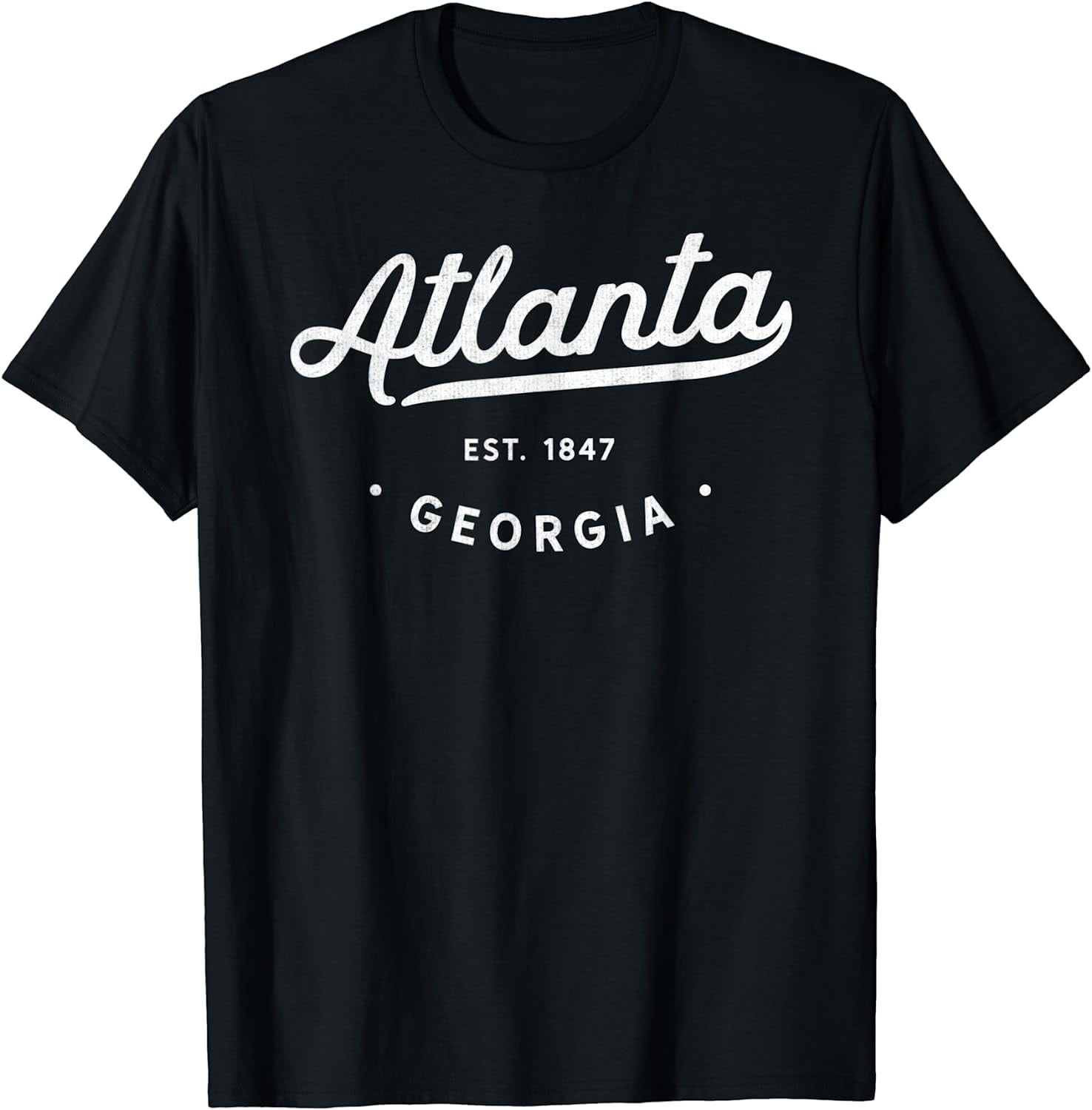 Classic Retro Vintage Atlanta USA ATL 1847 Novelty TShirt
