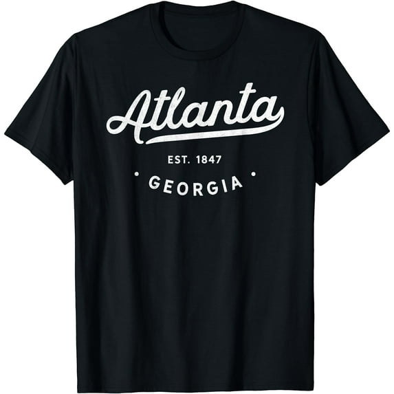 Classic Retro Vintage Atlanta Georgia USA ATL 1847 Novelty T-Shirt