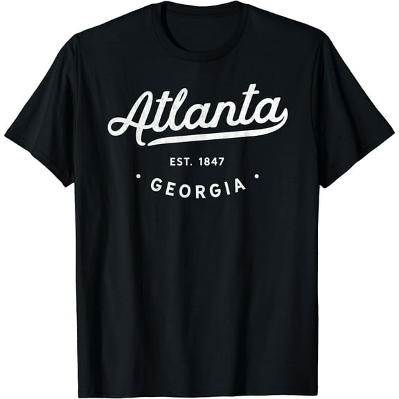Classic Retro Vintage Atlanta Georgia USA ATL 1847 Novelty T-Shirt