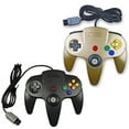 thumbnail image 1 of Classic Retro Wired Controllers For N64 Black And Gold, 1 of 6