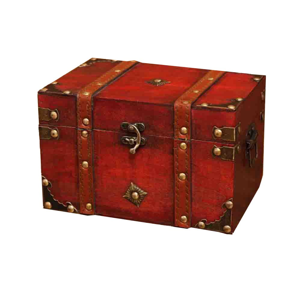 Classic Retro Wooden Storage Box Perfect for Organizing and