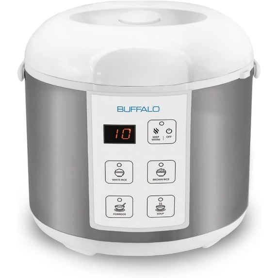 Classic Rice Cooker with Clad Stainless Steel Inner Pot - Electric Rice ...