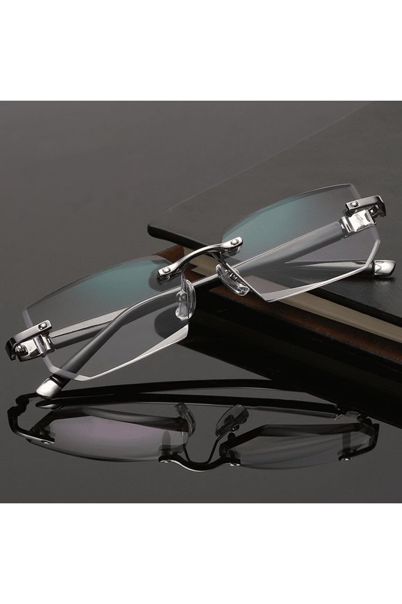 Classic Rimless Computer Glasses for Men & Women