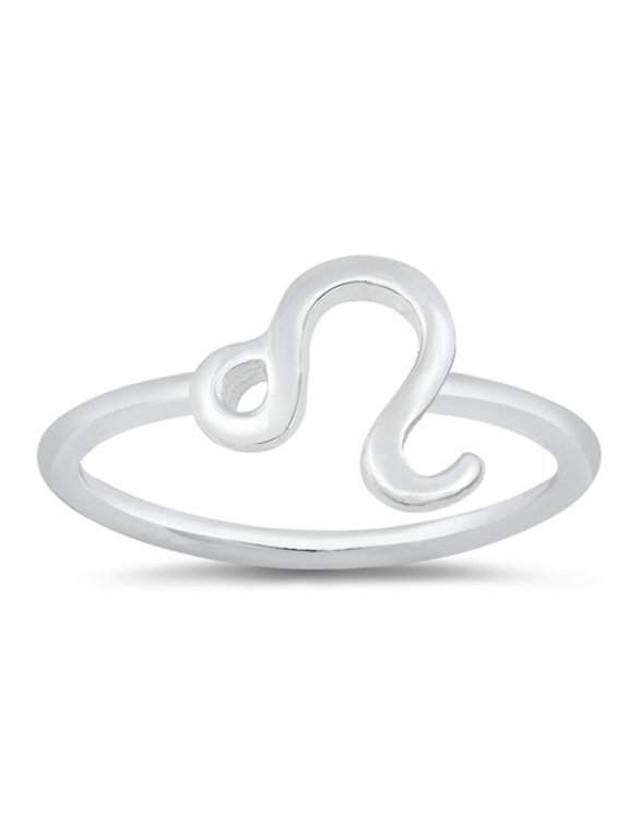 Classic Ring Zodiac Leo .925 Sterling Silver Band Jewelry Female Male Unisex Size 10