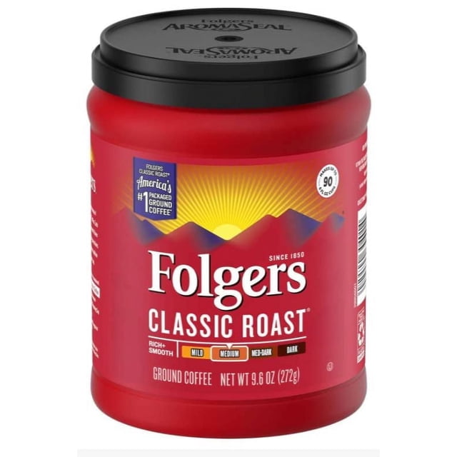 Classic Roast Ground Coffee, 9.6 Ounce (Pack of 6)