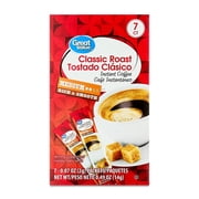 Great Value Classic Roast Instant Coffee, Medium, 0.49 oz, 7 Count