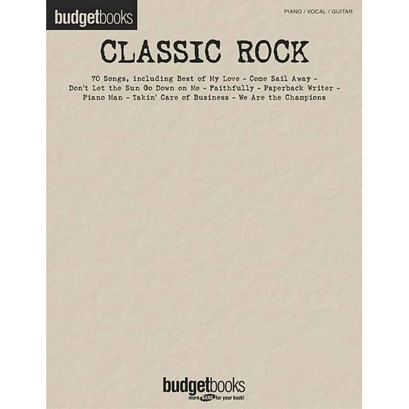 Classic Rock: Budget Books, (Paperback)
