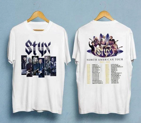 Classic Rock Music Event World Dates Setlist 2024-2025 Double Side T ...