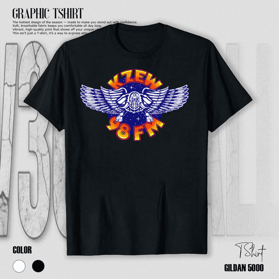 Classic Rock Radio Station Dallas Texas Vintage Broadcast Graphic Unisex T-Shirt V14963, up to Size 5XL