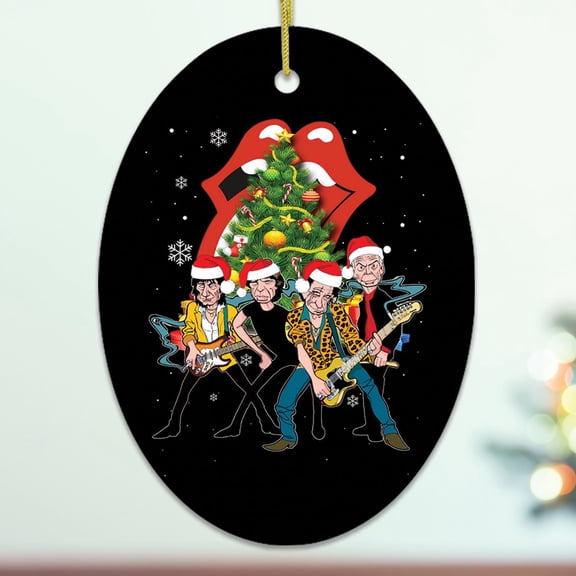 Classic Rock Themed Christmas Ornament