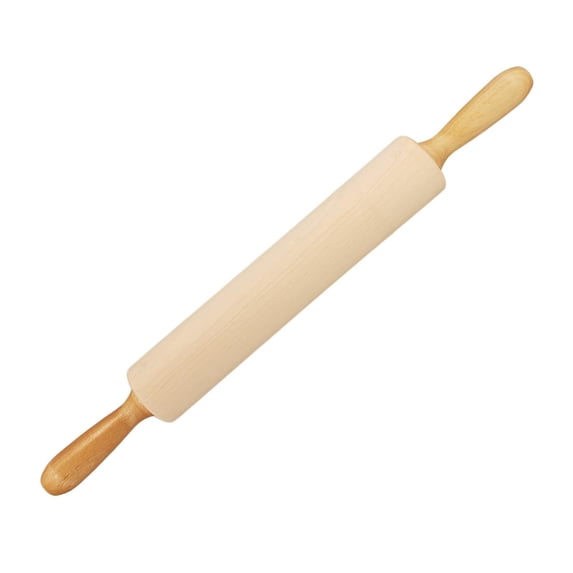 Classic Rolling Pin, w/handles 2.4" dia. x 12" long