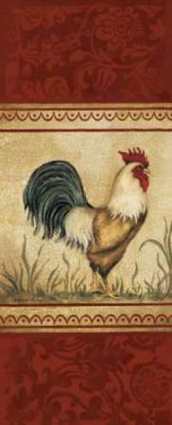 Classic Rooster I Canvas Art - Kimberly Poloson (10 x 20)