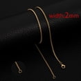 thumbnail image 1 of Classic Rope Chain Men Necklace Width 2/3/4/5 MM Stainless Steel Figaro Cuban Chain Necklace For Men Women Jewelry, 1 of 6