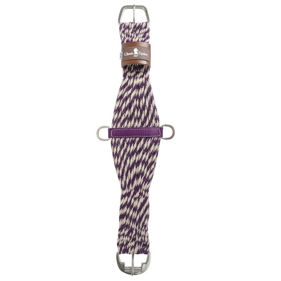 Classic Rope Company 27 Strand Mohair Twist Classic Cinch Natural/Purple 34
