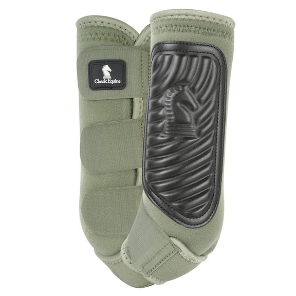 Classic Equine Classic Fit Horse Sling Boots: Ultimate Leg Protection Charcoal / Hind / Medium