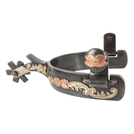 Classic Rope Company SPURF191A 1` BAND SMALL FLOWER 2` SHANK SPUR Grey N/A
