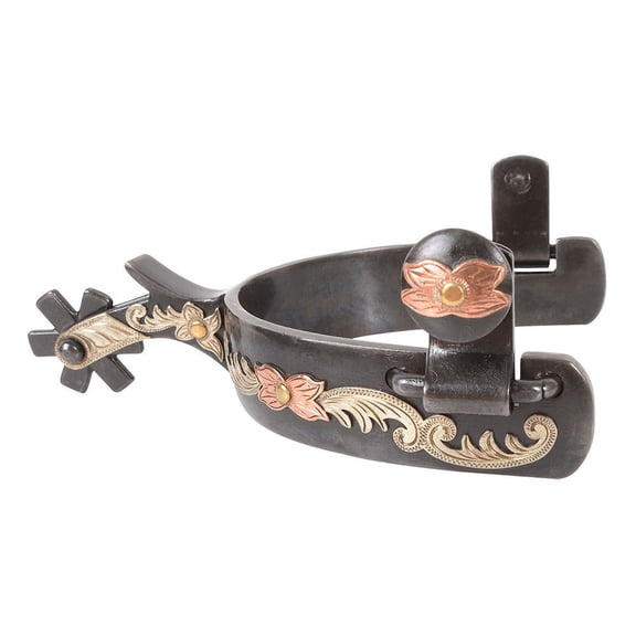 Classic Rope Company SPURF191A 1` BAND SMALL FLOWER 2` SHANK SPUR Grey N/A