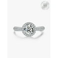 thumbnail image 1 of Classic Round Halo Ring With Blue Sapphire Stone, 1 of 2