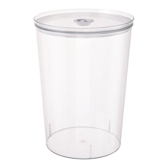 Classic Round Storage Container Crock with Lid,Clear Classic Plastic Round Brine Bucket for Kitchen, Restaurants, Home, PET Plastic