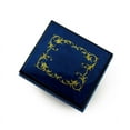thumbnail image 1 of Classic Royal Blue Arabesque Wood Inlay Music Box, 1 of 2