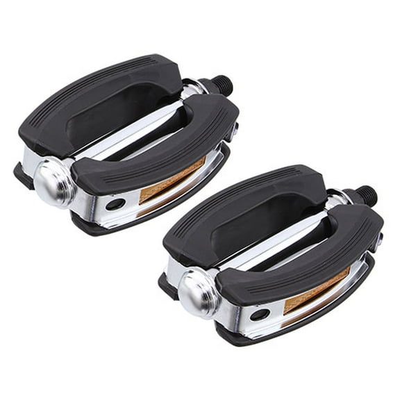 Classic Rubber Pedals VP-813 1/2" Black/Chrome.