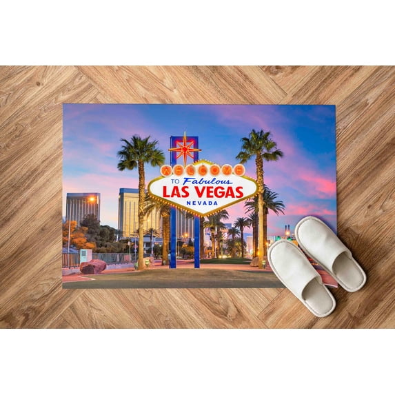 Classic Rugs, Entryway Rugs, Gift For Him Rugs, Las Vegas Rug, View Rug, Las Vegas View Rug, Landscape Rug, Housewarming Gift Rug, Large Rug, 1.7'x2.3' - 50x70 cm