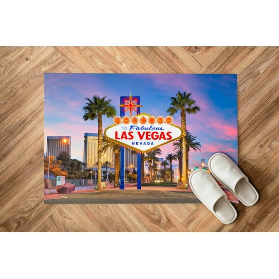 Classic Rugs, Entryway Rugs, Gift For Him Rugs, Las Vegas Rug, View Rug, Las Vegas View Rug, Landscape Rug, Housewarming Gift Rug, Large Rug, 2.6'x5' - 80x150 cm
