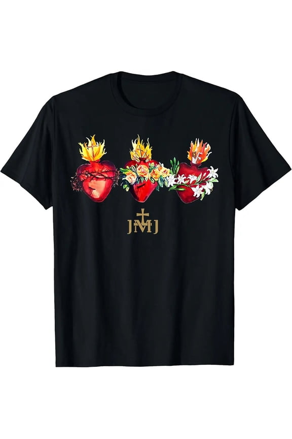 Classic Sacred Catholic Graphic Religion Culture Apparel Unisex T-Shirt, up to Size 5XL