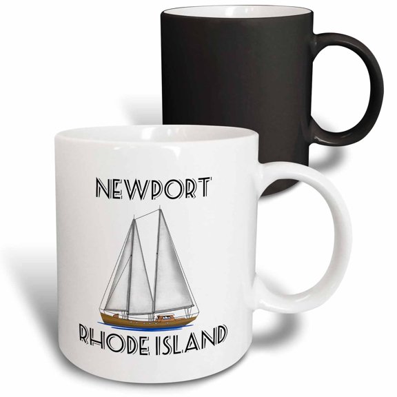 3drose, Classic Sailboat for Sailing Newport, Rhode Island., 11oz Magic Transforming Mug
